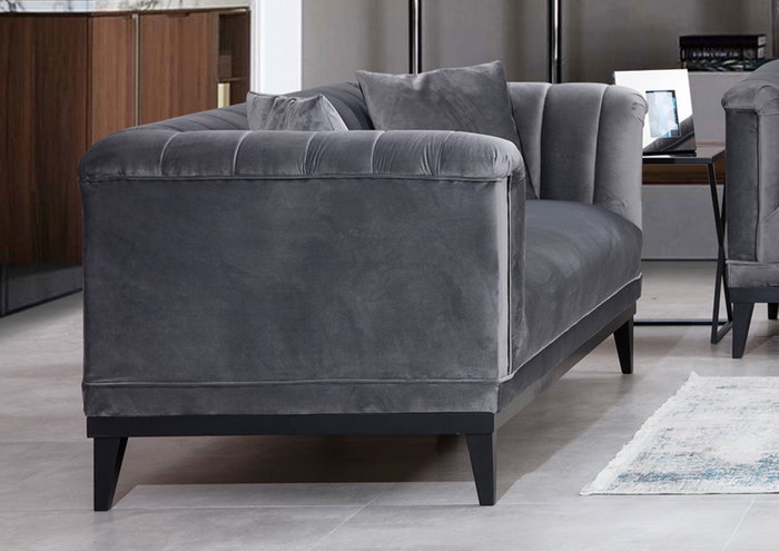 Atelier Del Sofa Trendy Sofá de 3 plazas convertible Gris oscuro Atelier Del Sofa Trendy Sofá de 3 plazas convertible Gris oscuro